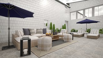 Classic, Coastal Outdoor Space by Havenly Interior Designer Katie