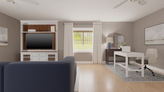 Transitional Living Room by Havenly Interior Designer Karina
