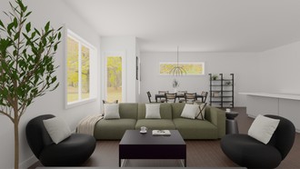 Midcentury Modern, Inspired Modern Living Room by Havenly Interior Designer Agostina