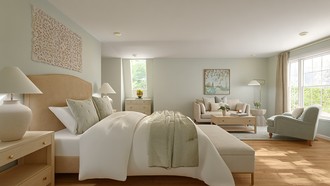Glam, Transitional, Vintage Bedroom by Havenly Interior Designer Alyssa
