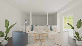 Classic, Coastal Living Room by Havenly Interior Designer Maria