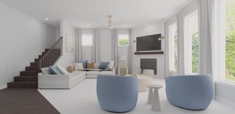 Classic, Coastal Living Room by Havenly Interior Designer Candice