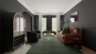 Contemporary, Modern, Classic, Glam, Transitional, Inspired Modern, Contemporary Luxe Living Room by Havenly Interior Designer Katie
