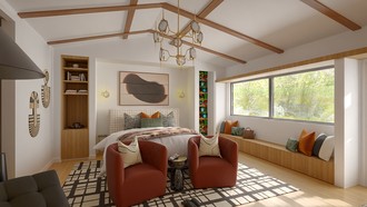 Eclectic, Midcentury Modern Bedroom by Havenly Interior Designer Jamie