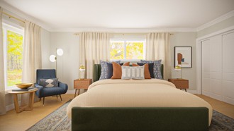 Bohemian, Midcentury Modern Bedroom by Havenly Interior Designer Agustina