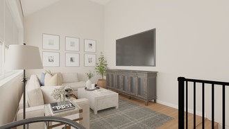Modern, Traditional, Farmhouse, Rustic Living Room by Havenly Interior Designer Melissa