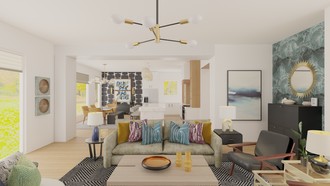 Eclectic, Midcentury Modern Living Room by Havenly Interior Designer Jamie