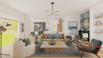 Eclectic, Midcentury Modern Living Room by Havenly Interior Designer Jamie