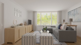 Coastal Living Room by Havenly Interior Designer Tabitha