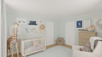 Transitional Nursery by Havenly Interior Designer Tabitha