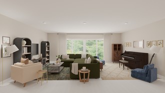 Transitional Living Room by Havenly Interior Designer Hilary