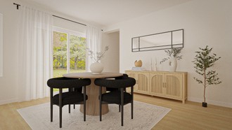 Modern, Eclectic, Farmhouse, Transitional, Scandinavian, Inspired Modern, Midcentury Scandi, California Cool, Warm Transitional, Artful Eclectic Dining Room by Havenly Interior Designer Agustina