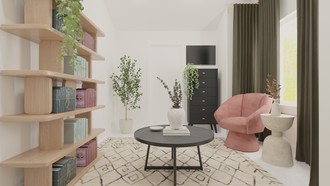 Organic Modern Reading Room by Havenly Interior Designer Bertha