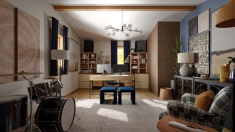 Midcentury Modern Office by Havenly Interior Designer Ivan
