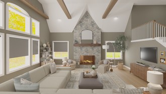 Transitional Living Room by Havenly Interior Designer Hilary