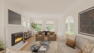 Modern, Transitional Living Room by Havenly Interior Designer Megan