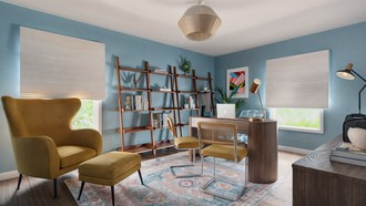 Midcentury Modern Office by Havenly Interior Designer Valeria