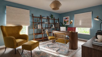 Midcentury Modern Office by Havenly Interior Designer Valeria