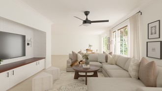 Contemporary, Classic, Transitional, Classic Contemporary, Warm Transitional Living Room by Havenly Interior Designer Lisa