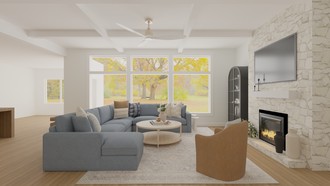 Classic, Traditional, Transitional, Classic Contemporary, California Cool, Warm Transitional, New Classic, Traditional Charm Living Room by Havenly Interior Designer Lisa