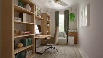 Scandinavian, Midcentury Scandi Office by Havenly Interior Designer Katherin