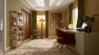 Contemporary, Eclectic Office by Havenly Interior Designer Camila