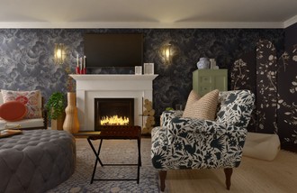 Bohemian, Artful Eclectic Living Room by Havenly Interior Designer Patrice