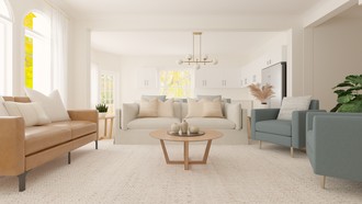 Contemporary Luxe, Warm Transitional Living Room by Havenly Interior Designer Nicole
