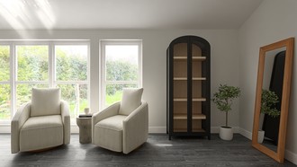 Organic Modern, Warm Transitional Dining Room by Havenly Interior Designer Mercedes