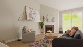 Preppy Living Room by Havenly Interior Designer Allison