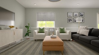Midcentury Modern, Scandinavian Living Room by Havenly Interior Designer Sofia
