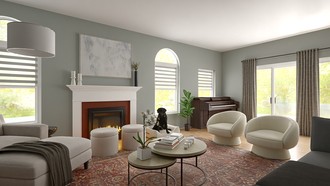 Modern, Glam, Organic Modern Living Room by Havenly Interior Designer Mercedes