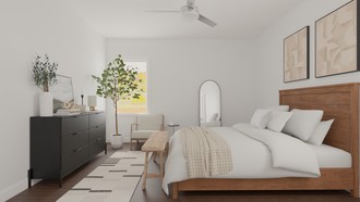 Midcentury Modern, Inspired Modern, Warm Transitional Bedroom by Havenly Interior Designer Agostina