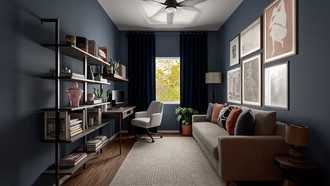 Midcentury Modern Office by Havenly Interior Designer Luis