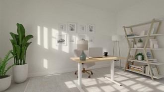 Contemporary, Modern, Glam, Preppy Office by Havenly Interior Designer Alexa