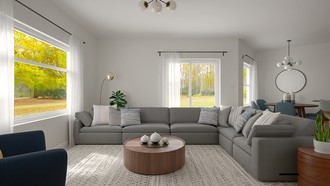 Modern, Minimal Living Room by Havenly Interior Designer Nicole