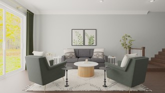Modern, Midcentury Modern Living Room by Havenly Interior Designer Hannah
