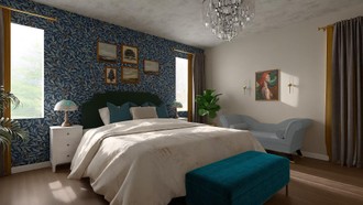 Traditional Charm, Artful Eclectic Bedroom by Havenly Interior Designer Alexa
