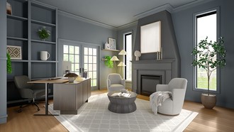 Scandinavian, California Cool Office by Havenly Interior Designer Kait
