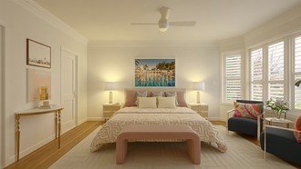 Glam, Contemporary Luxe Bedroom by Havenly Interior Designer Kait