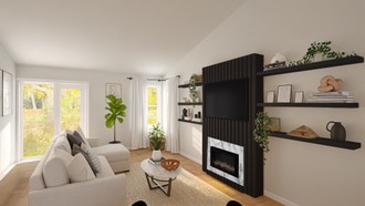 Modern, Bohemian, Farmhouse, Rustic, Minimal, Scandinavian, Organic Modern, California Cool Living Room by Havenly Interior Designer Agustina