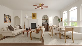 Classic, Parisian Modern, Warm Transitional Living Room by Havenly Interior Designer Alix