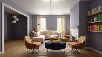 Contemporary, Modern, Classic, Eclectic, Bohemian, Transitional, Artful Eclectic Living Room by Havenly Interior Designer Katie