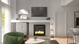 Contemporary, Modern, Glam, Classic Contemporary, Contemporary Luxe Living Room by Havenly Interior Designer Cayla