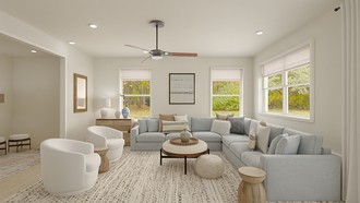 Classic, Coastal, Transitional, California Cool, Warm Transitional, New Classic Living Room by Havenly Interior Designer Cayla