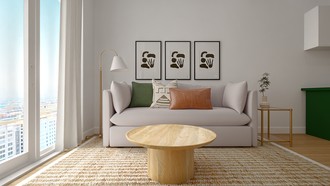 Modern, Scandinavian, Midcentury Scandi, Organic Modern Living Room by Havenly Interior Designer Lizzie