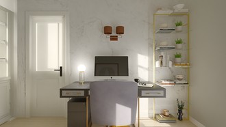 Glam Office by Havenly Interior Designer Ashley