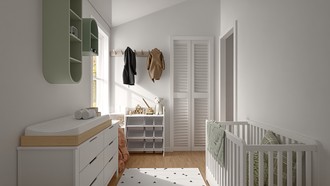 Scandinavian, Inspired Modern, Organic Modern, Warm Transitional, Modern Cottage Nursery by Havenly Interior Designer Agostina