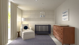 Contemporary, Classic, Coastal, Minimal, Preppy, New Classic Nursery by Havenly Interior Designer Katie