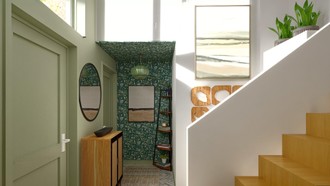 Transitional Entryway by Havenly Interior Designer Leah
